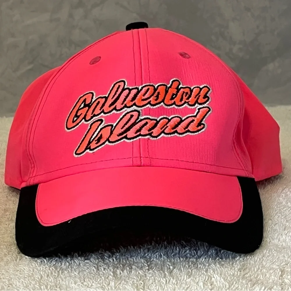 Galveston Island Girl's Adjustable Pink Beach Cap